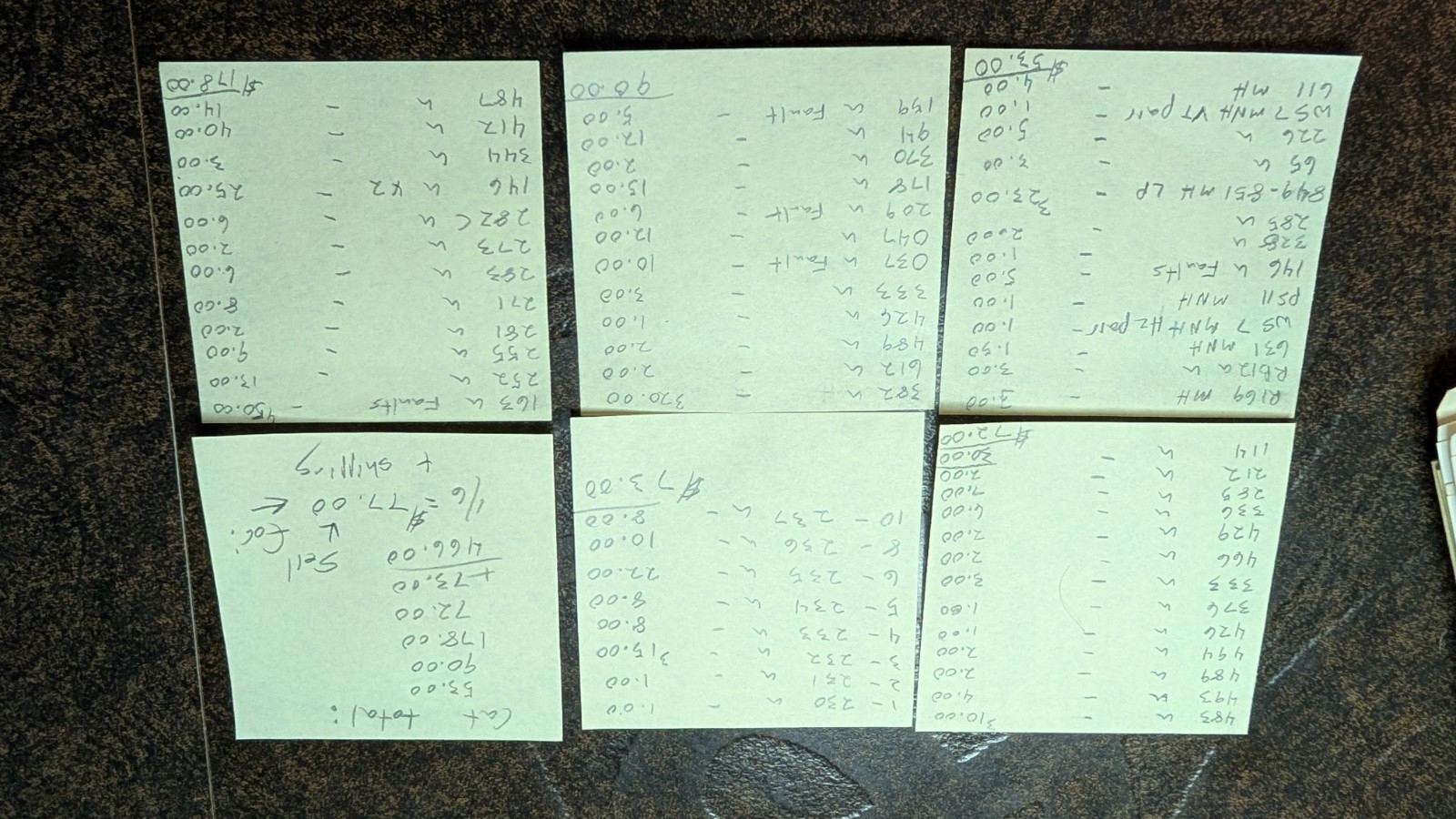 USA #R169 – 237 Mix. Mnh , MH U Some With Faults. Cat $417.