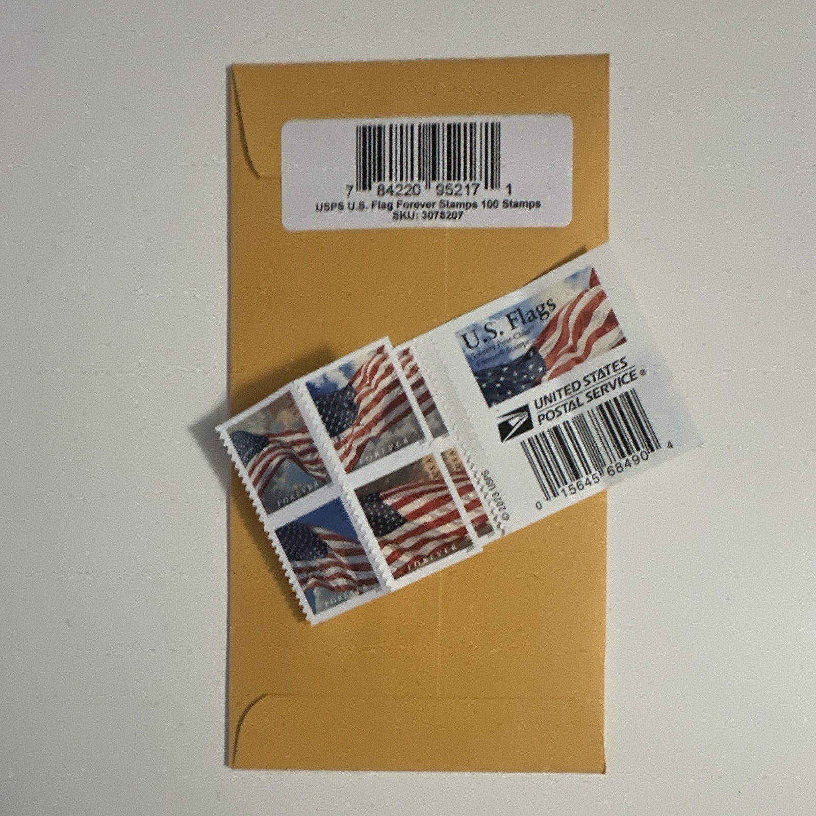 USPS U.S. Flag Forever Stamps Booklet 100 Mint Never Hinged MNH