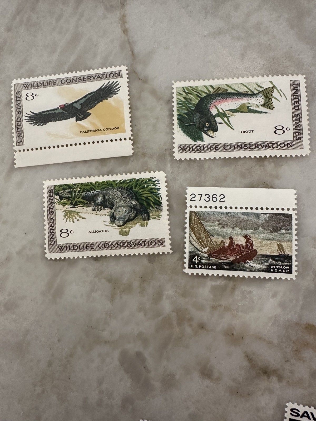 LOT of 12 VINTAGE wildlife conservation, save our and other various stamps