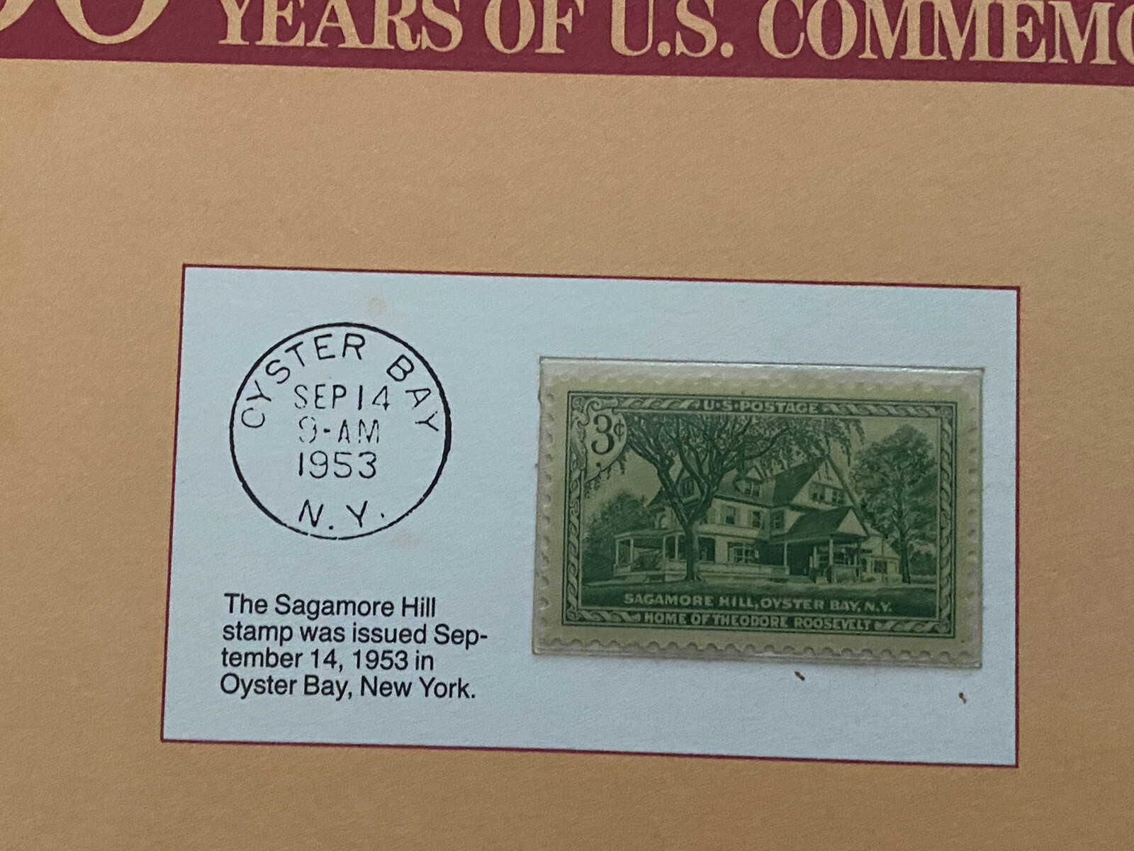 1953 August-December U.S. Commemorative First Day of Issue Stamps w/ stamp info