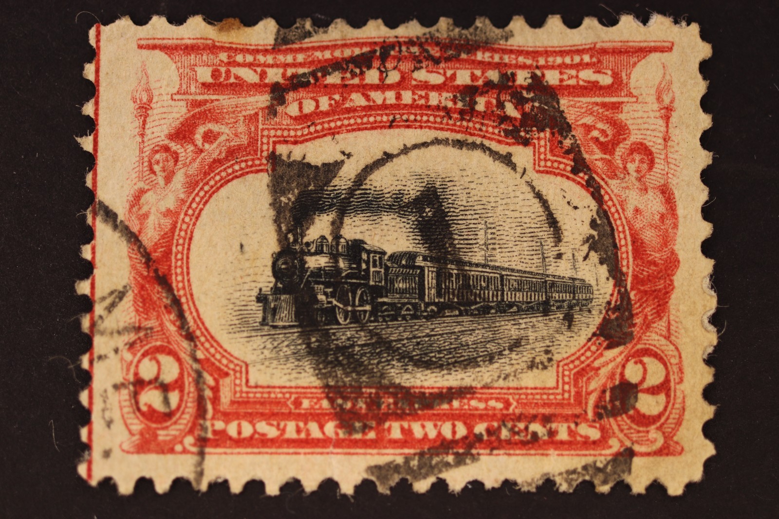 UNITED STATES POSTAGE STAMP 2 CENTS #295 JUMBO MARGINS USED US