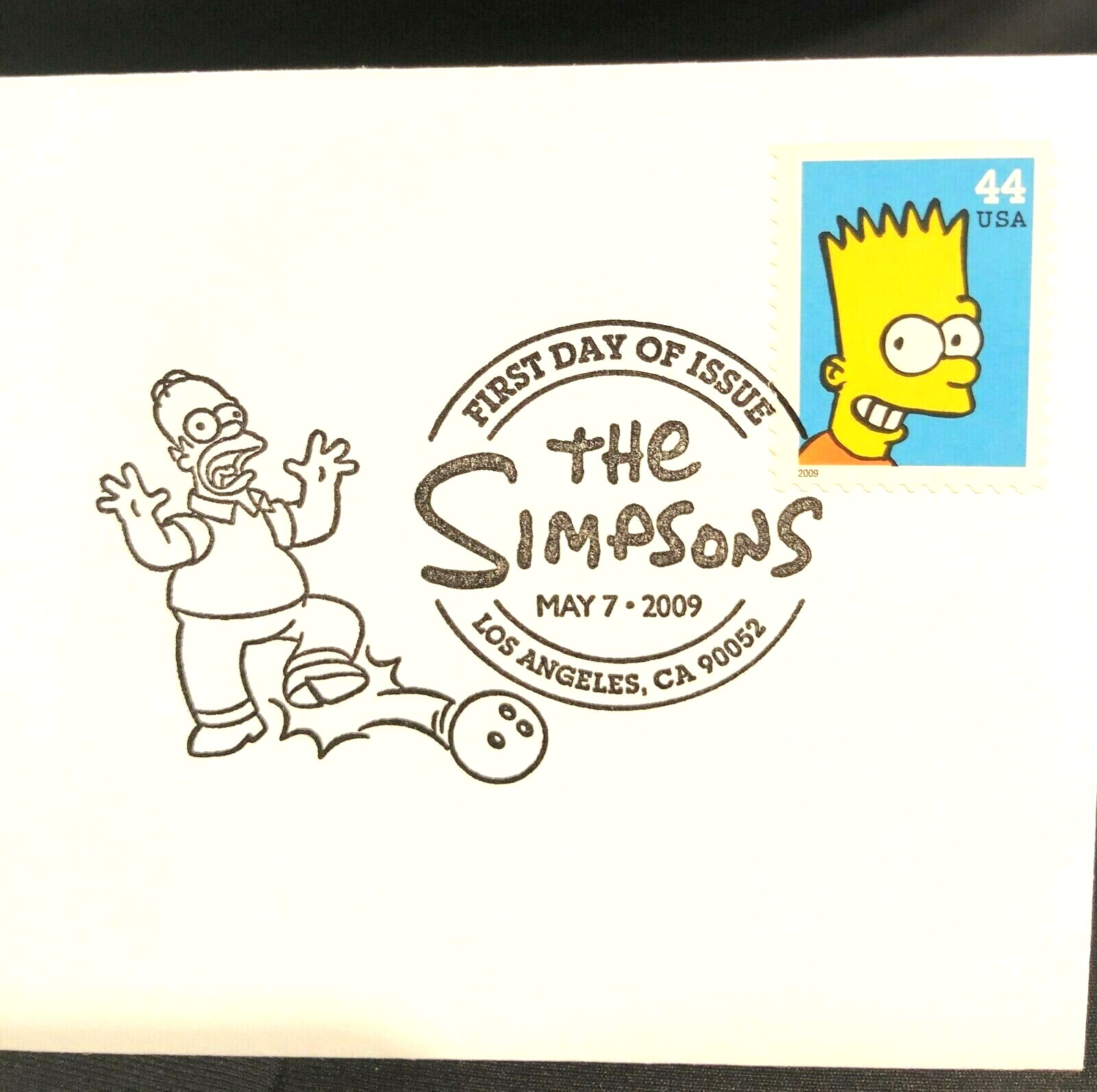 2009 The Simpsons 1st Day Issue 6 1/2″ x 3 5/8″ .44 cents Stamped Envelope