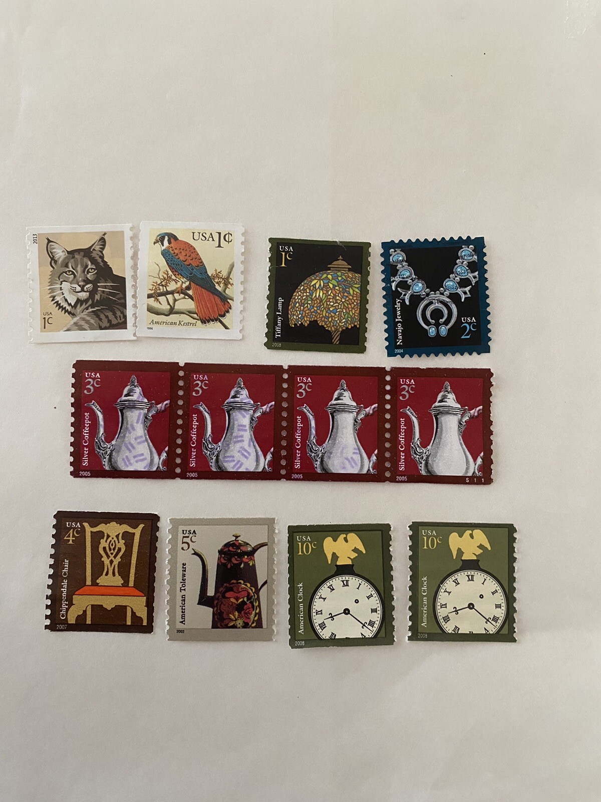 US stamps definitives and american design series full, off paper