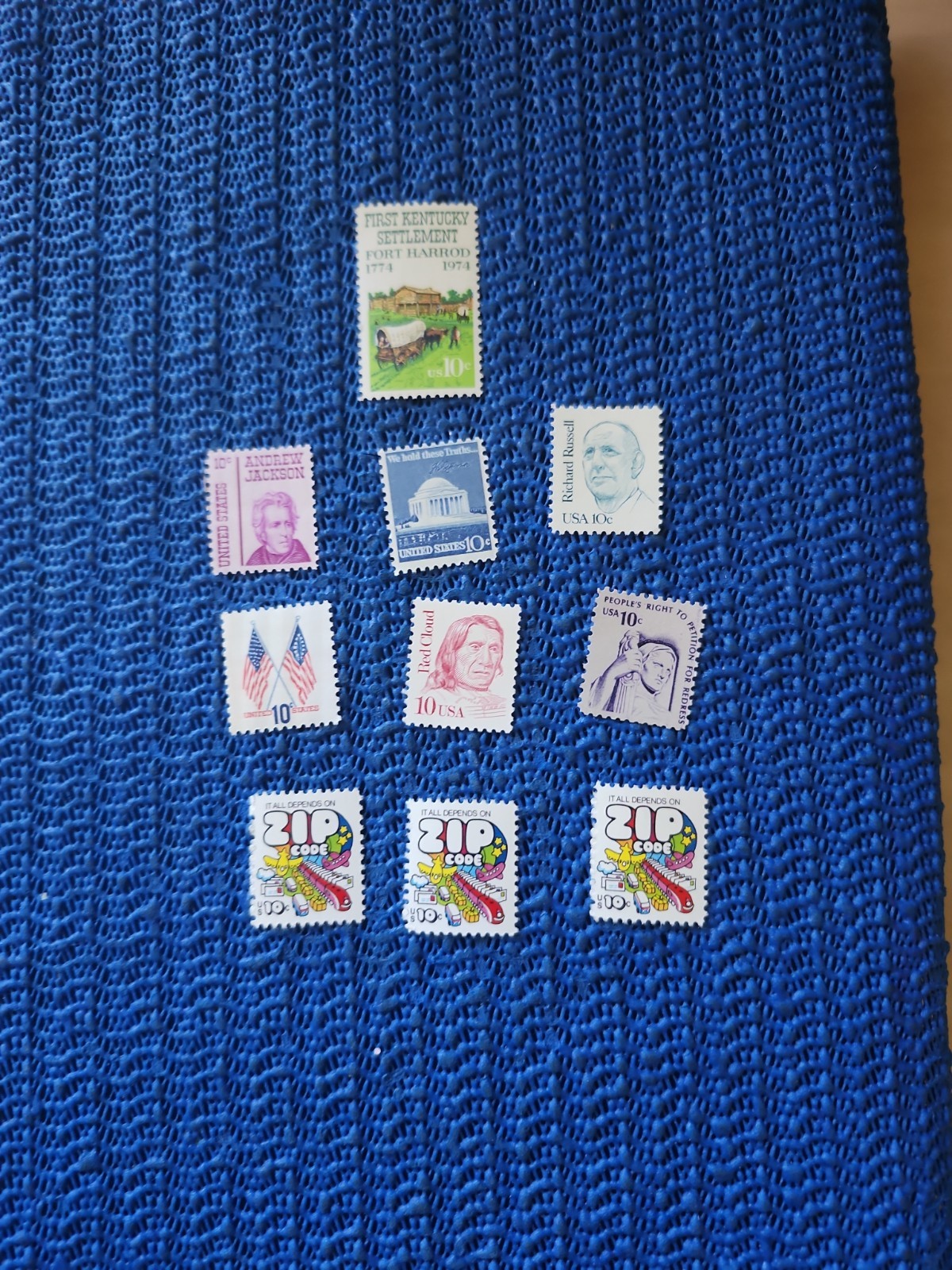 #15d,GET 10, US POSTAGE STAMPS 10 CenT. Vintage Fv 1.00. Mnh