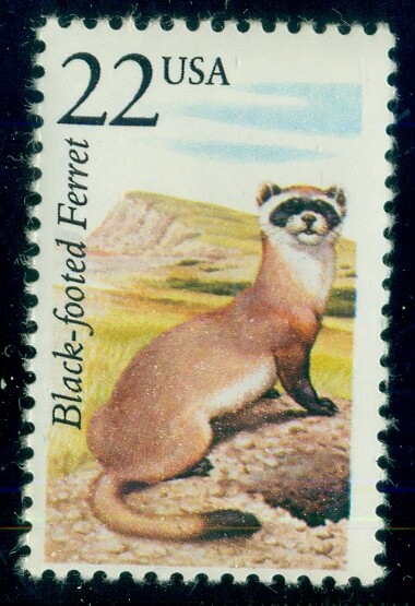 #2333, 22¢ FERRET STAMPS LOT OF 390 MINT -SPICE UP YOUR MAILINGS!