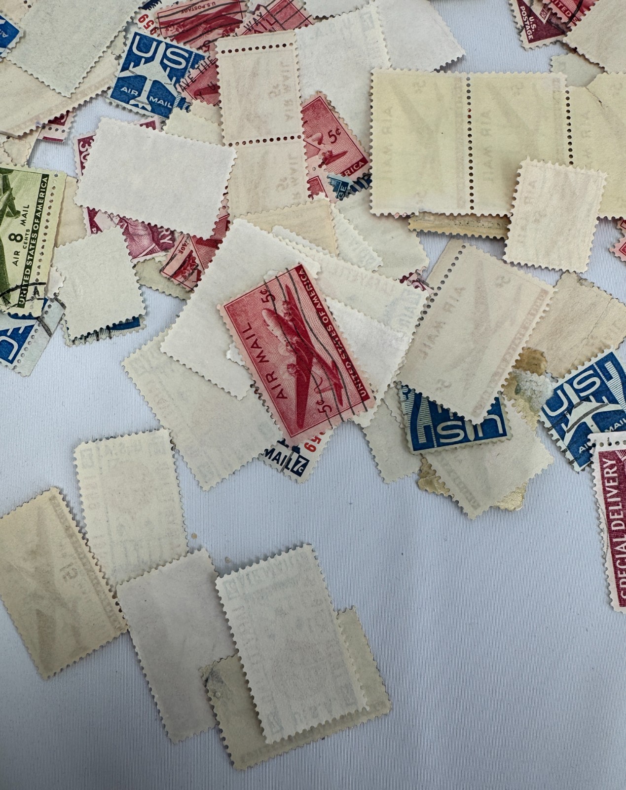 Canceled Large US Air Mail and Special Delivery Stamp Lot 1940s-1960s Used