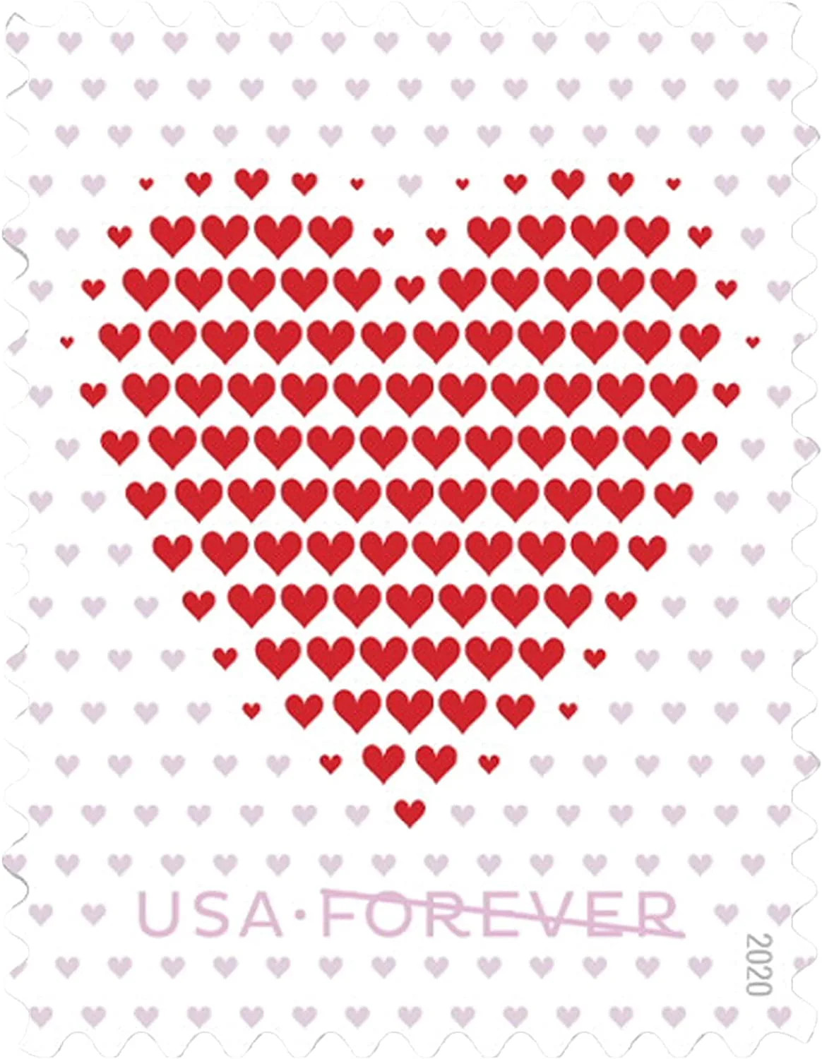 USPS Made of Hearts 2020 Forever Stamps – Sheet of 20 Postage Stamps