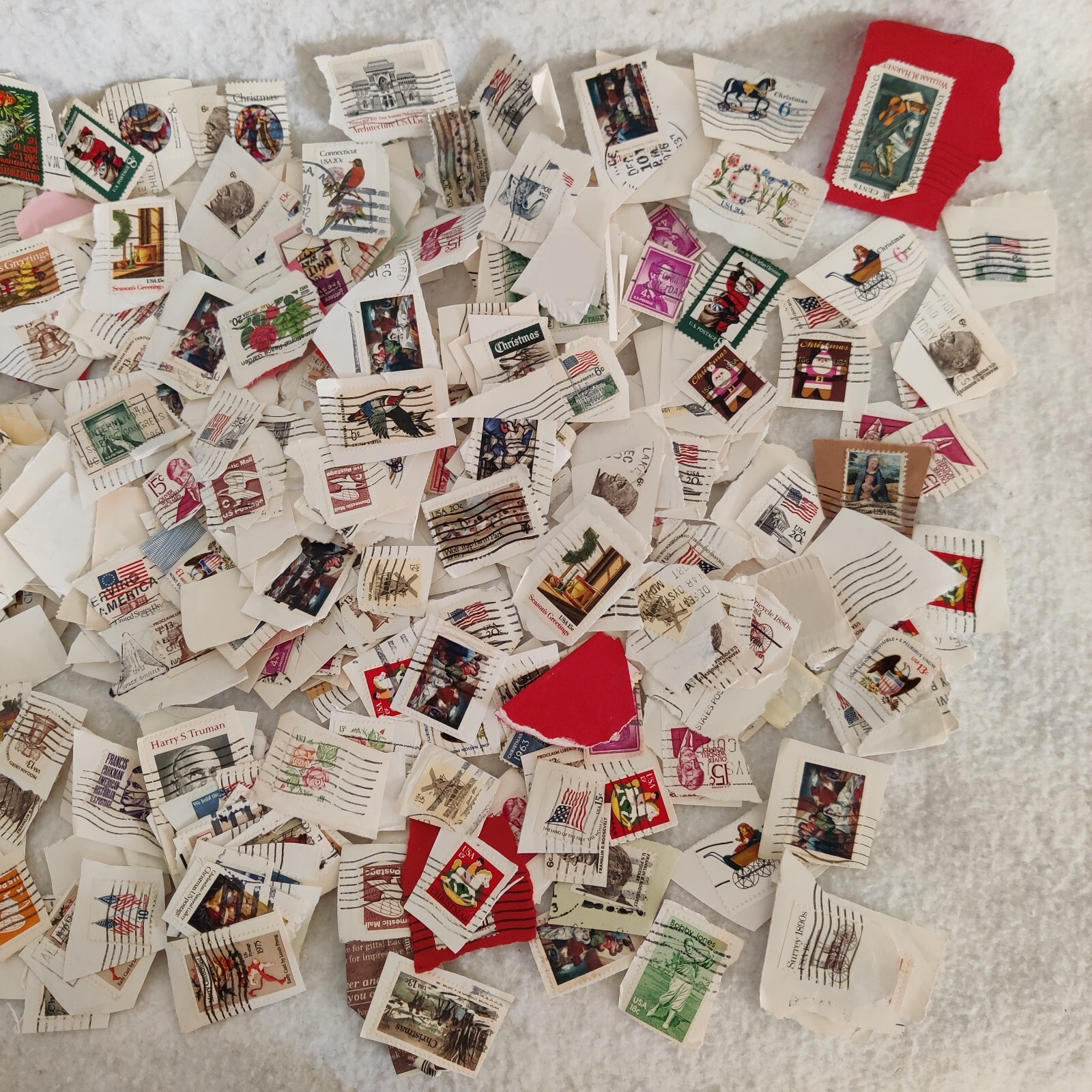HUGE LOT Vtg. Used U.S. Postage Stamps includes some 2 cents vintage