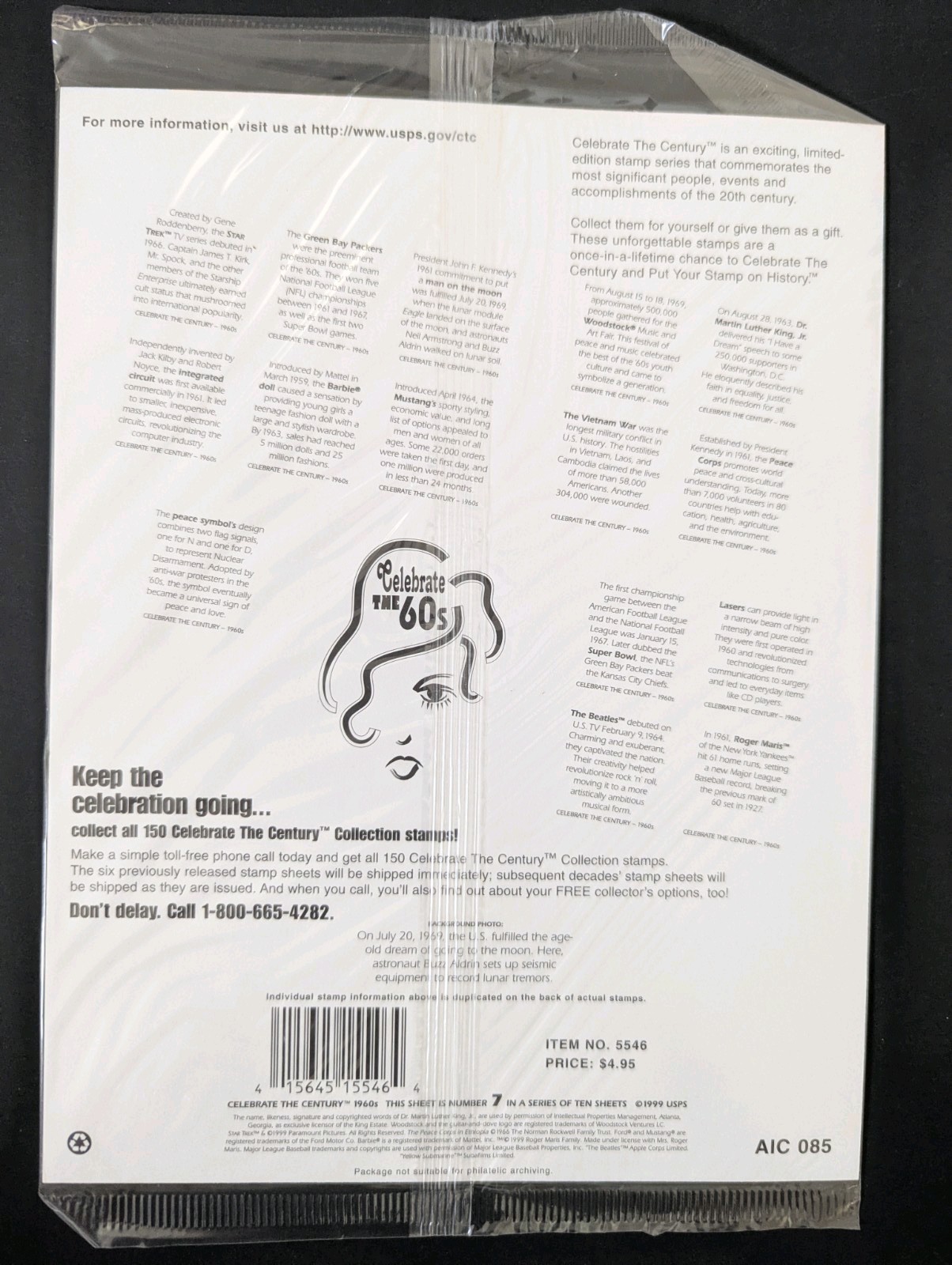 New Unopened CELEBRATE THE CENTURY 1900-1990 Complete 10 Sheet Set US Stamps USA