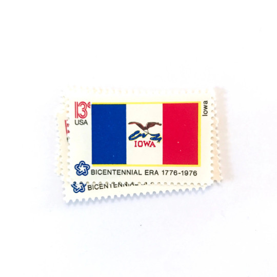 10 x Iowa State Flag 13 cents 1976 UNused US postage stamps