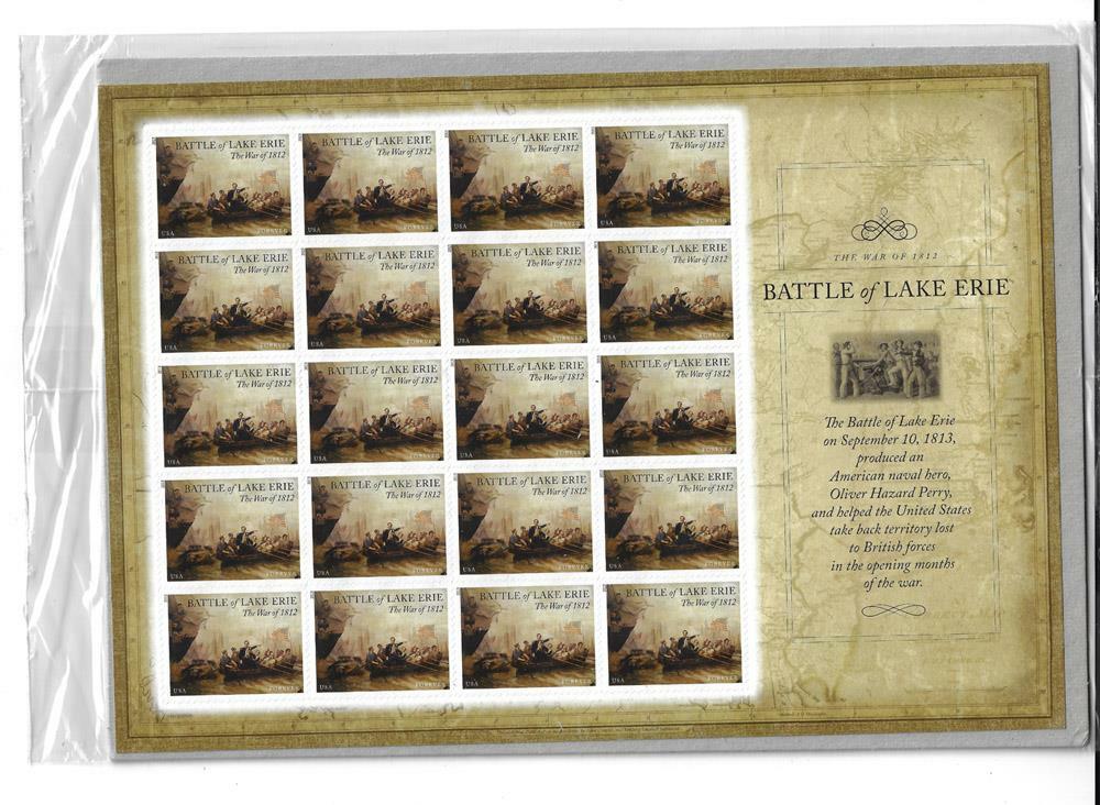 US SCOTT 4805 BATTLE OF LAKE ERIE SHEET OF 20 STAMPS FOREVER MNH