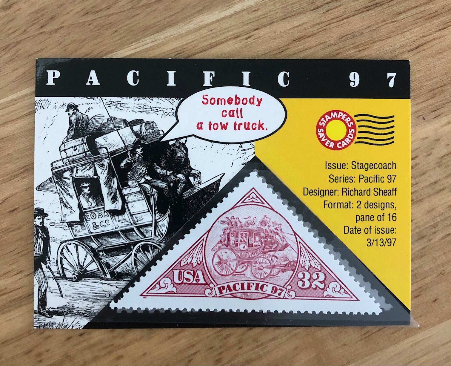Pacific 97 Stamps: Stagecoach and Clipper Ship
