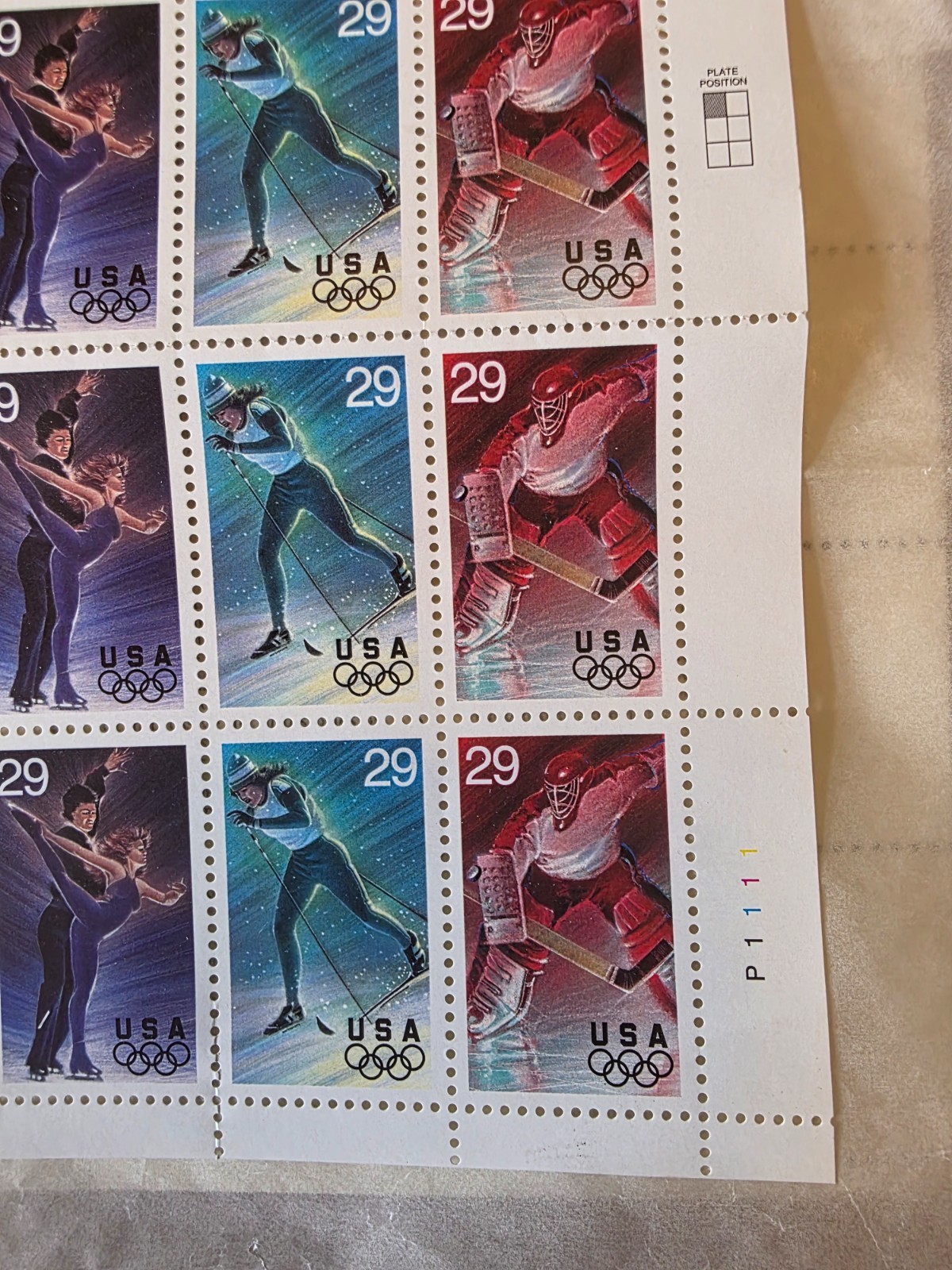 USA 1993 OLYMPIC WINTER SPORTS 20 STAMPS 29 CENT SCOTT 2807-2811 MNH