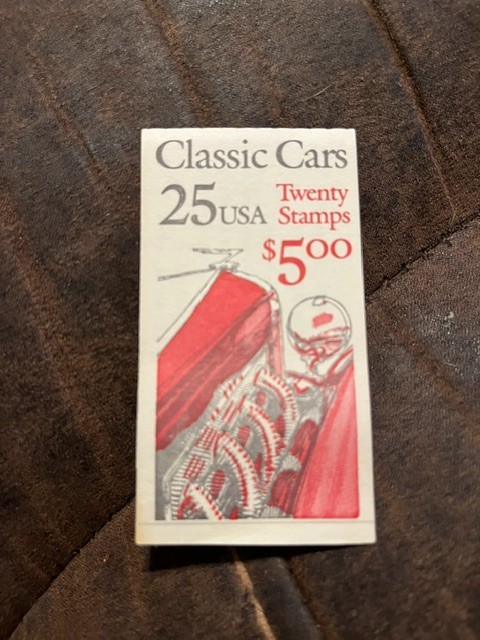 2385a, 1988 Classic Cars. 25c booklet of 20. Unopened. MNH. free shipping