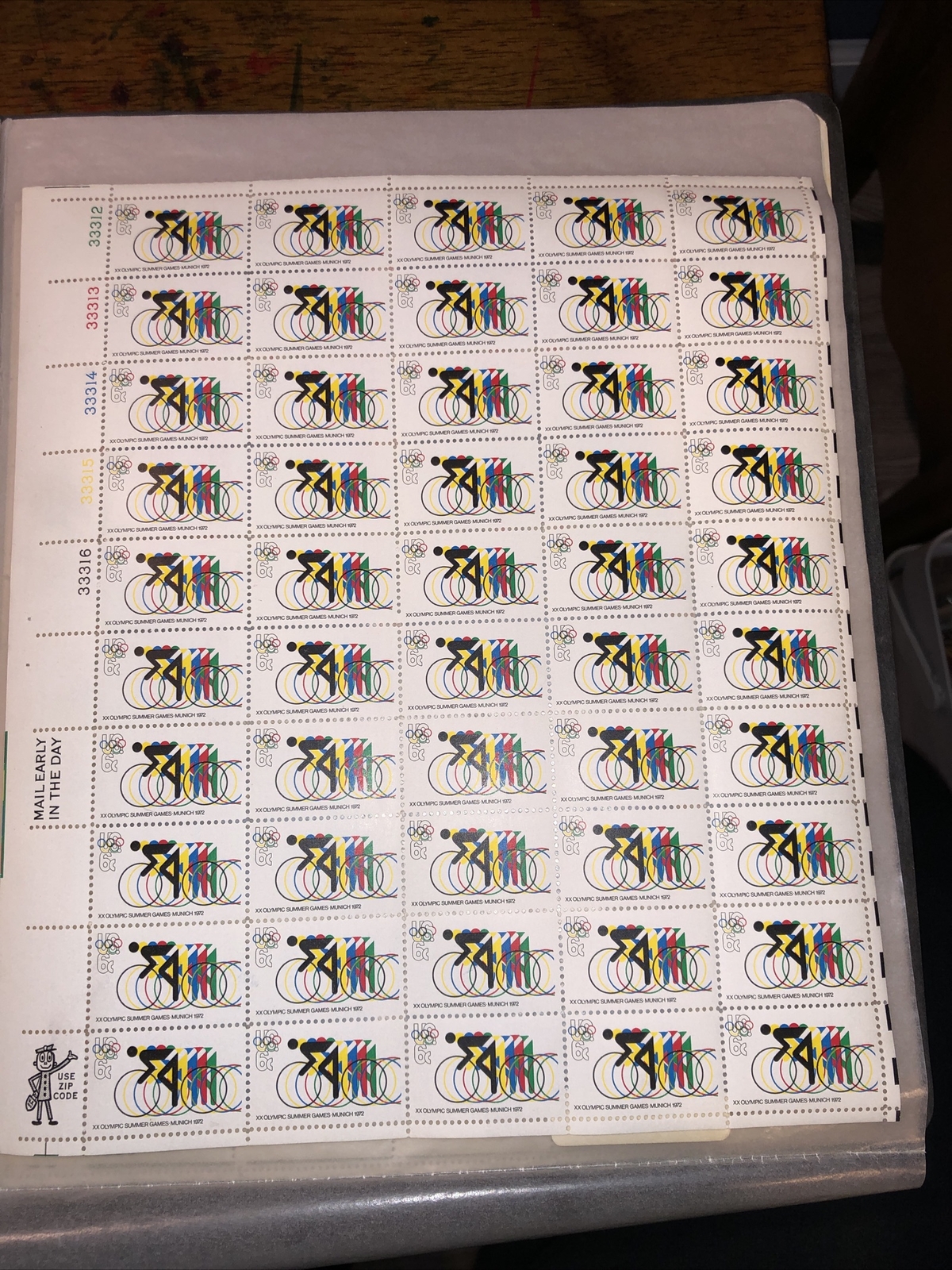 Scott # 1460 6 Cent Olympic – Cycling Mint Sheet U.S. Postage Stamp