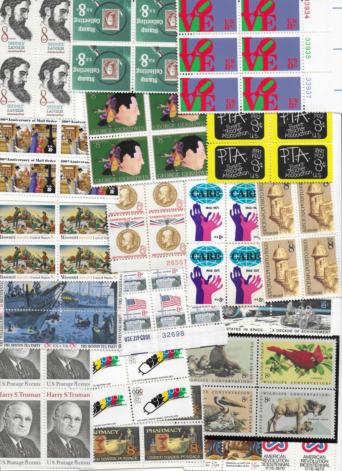 ASSORTED 8-cent POSTAGE STAMPS: 25% OFF FACE VALUE!!