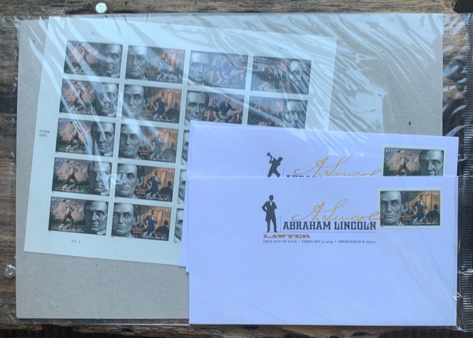 US 2009 SC 4380-4383 42c President Abraham Lincoln – Sheet of 20 MNH SEALED wFDC