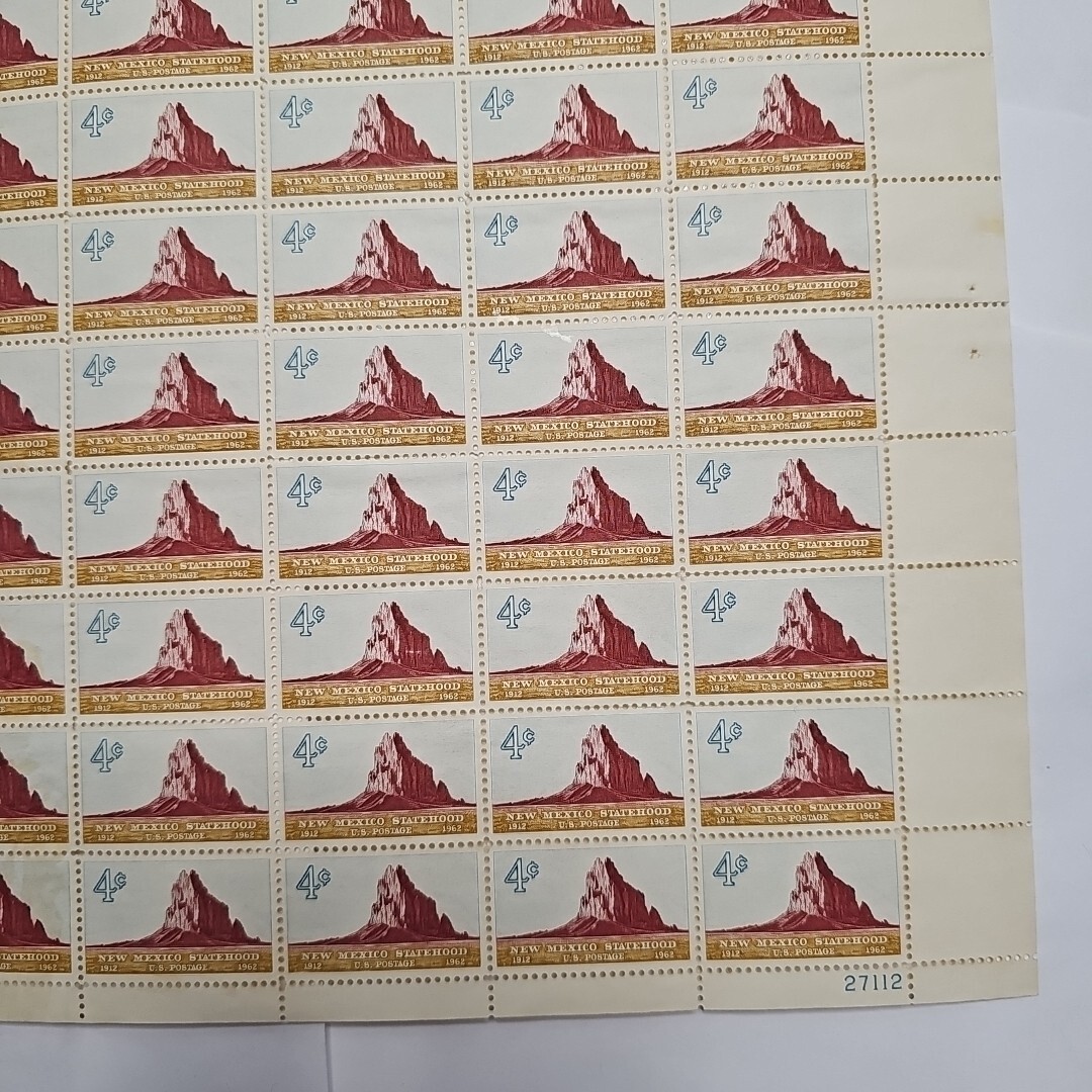 Stamp US Postage 4c 4 Cent Sheet OF 50 Stamps New Mexico Statehood