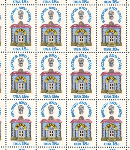 US 18¢ Savings & Loans Emergency Banking Act Postage Stamp #1911 Pack of 100