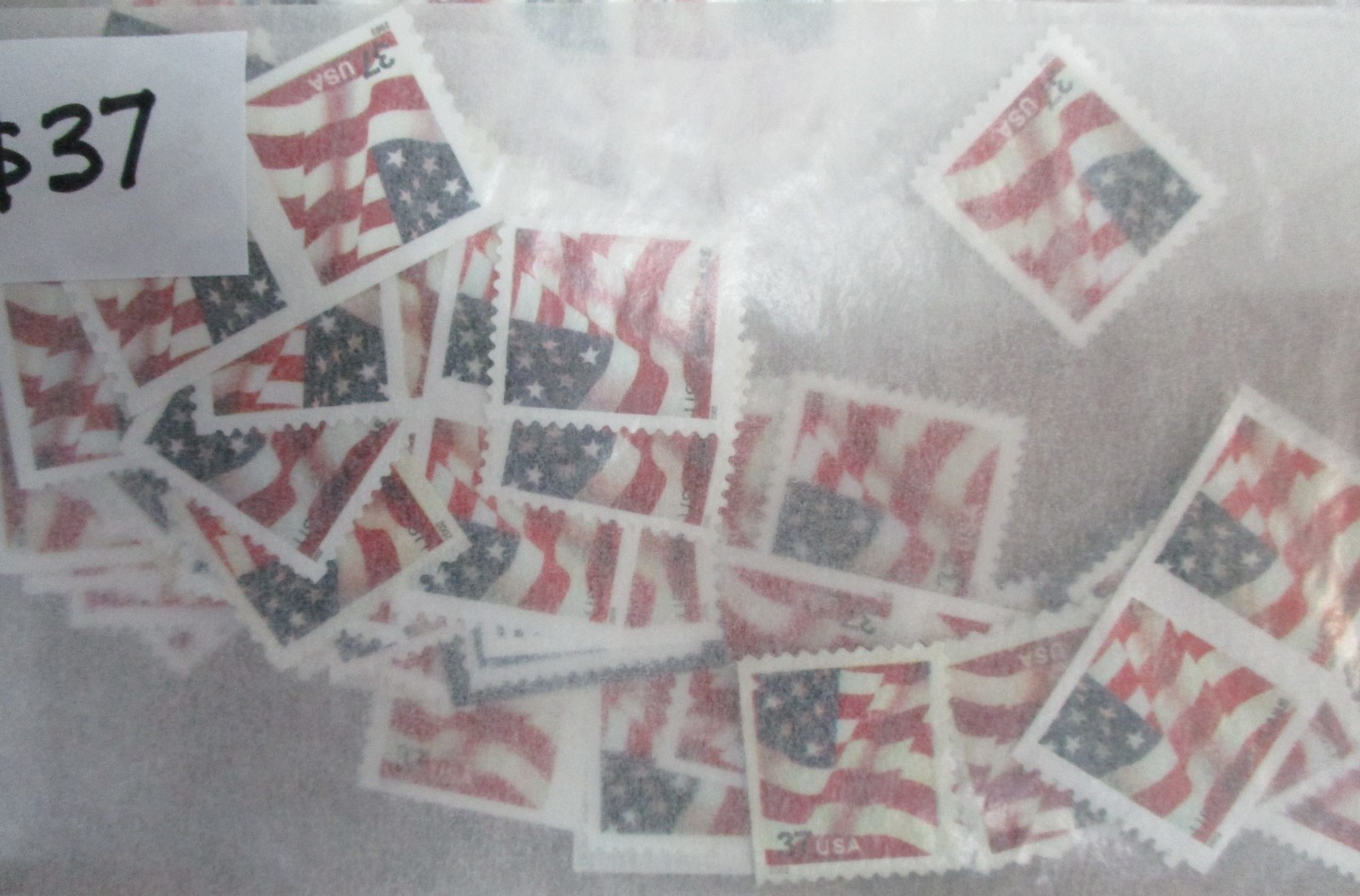 Discount Postage – 37¢ Values , 3 Packages of 100, Face $111 – Free Ship!