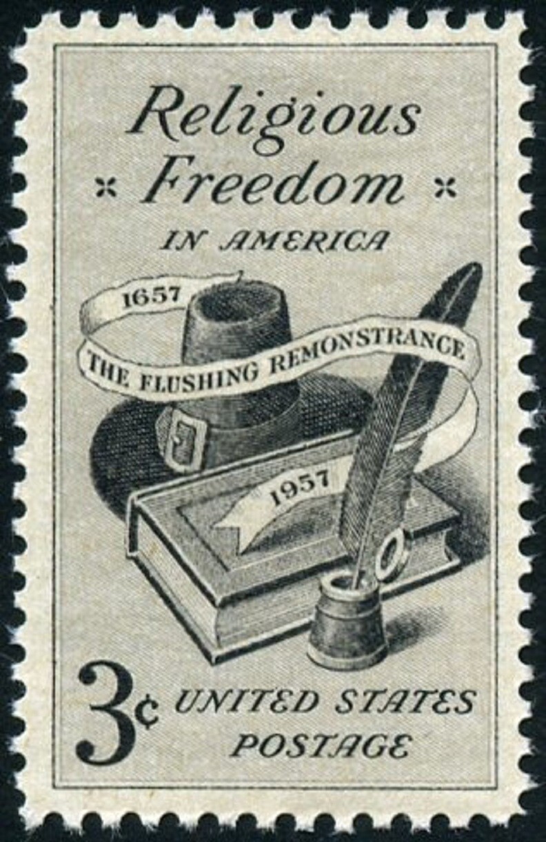 USA 1957 – Religious Freedom in America Issue 😎 MNH Collectible Stamp🤩Sc.#1099