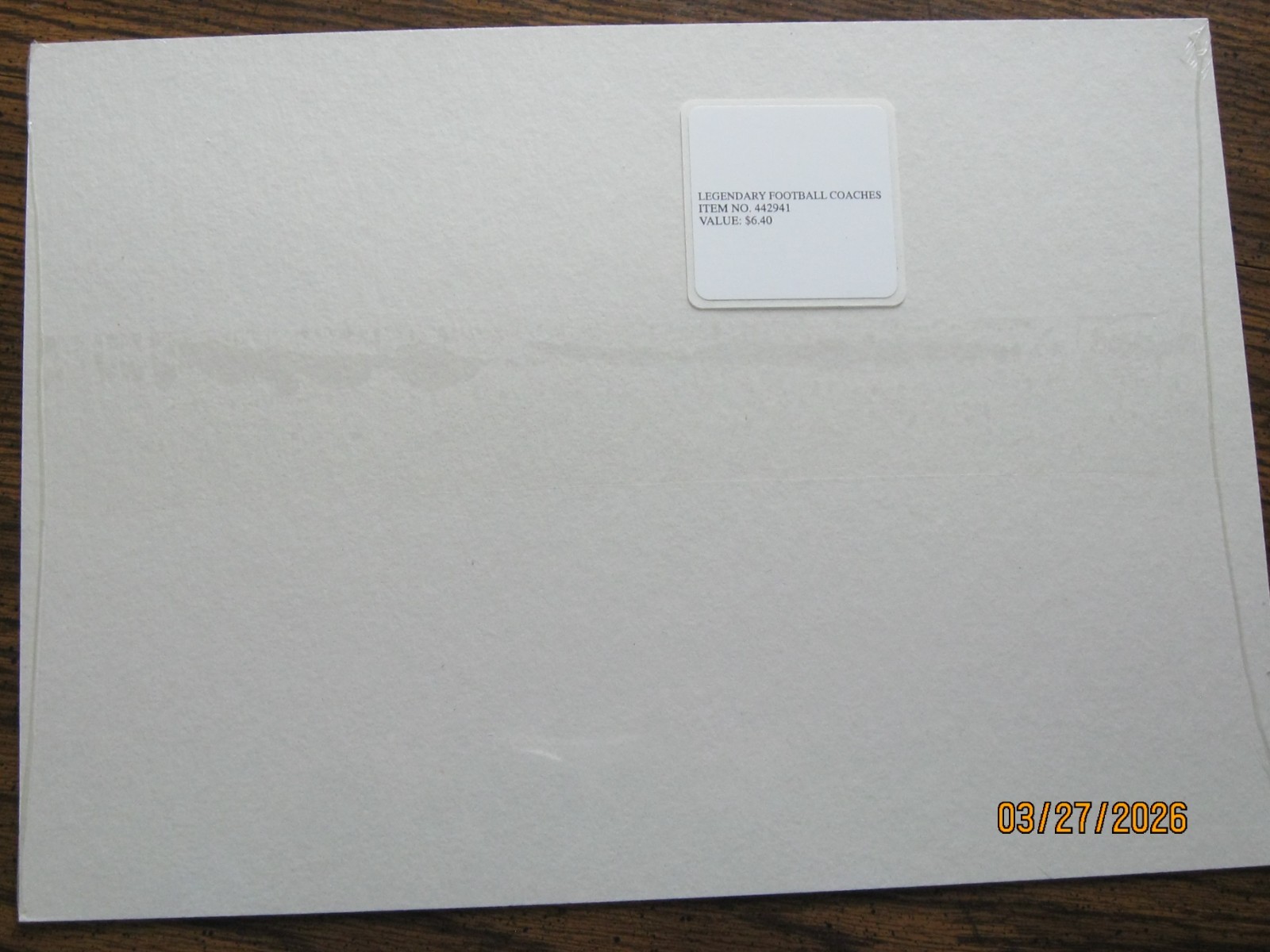 1996 LEGENDARY FOOTBALL COACHES UNCUT USPS PRESENTATION BLOCK OF 20 STAMPS