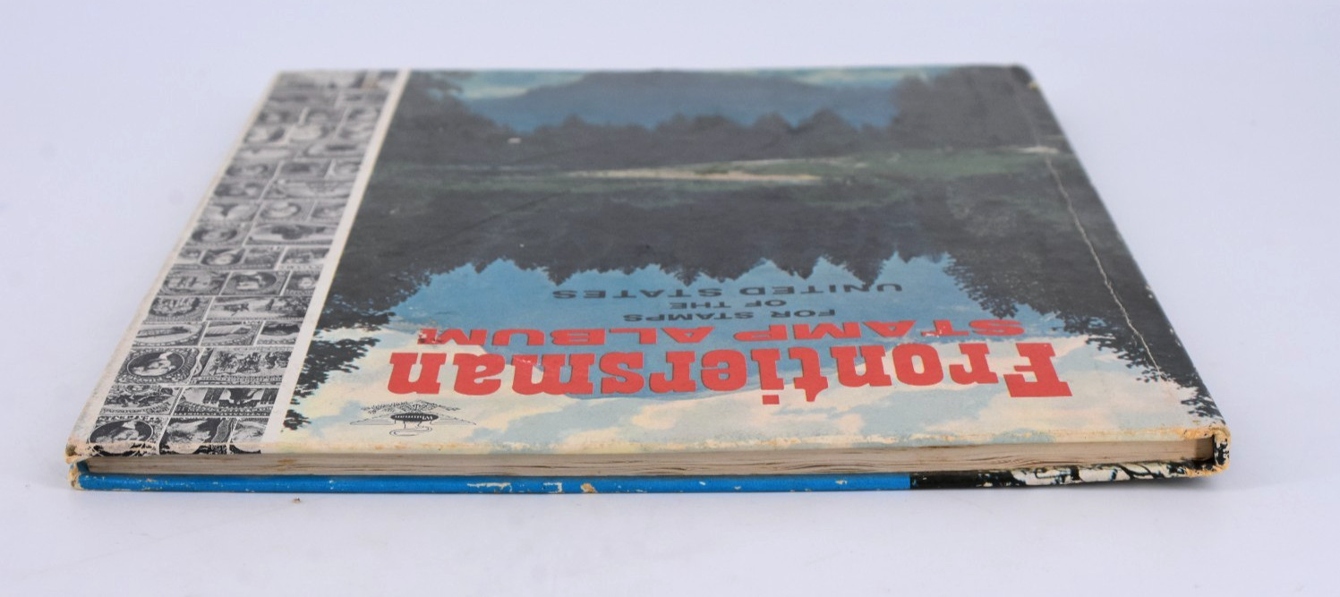 VTG FRONTIERSMAN STAMP ALBUM United States Stamps Whitman 1967 300+ Stamps