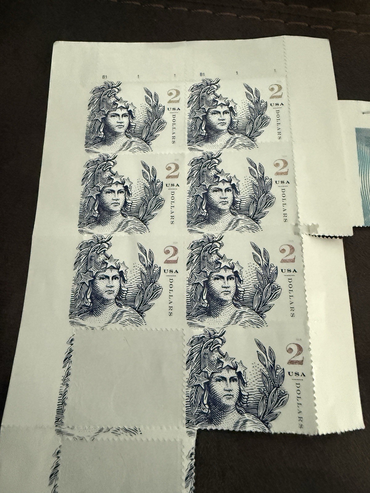 USPS USA 40 Dollars Worth Of Authentic Stamps FREE POSTAGE ! Self Adhesive