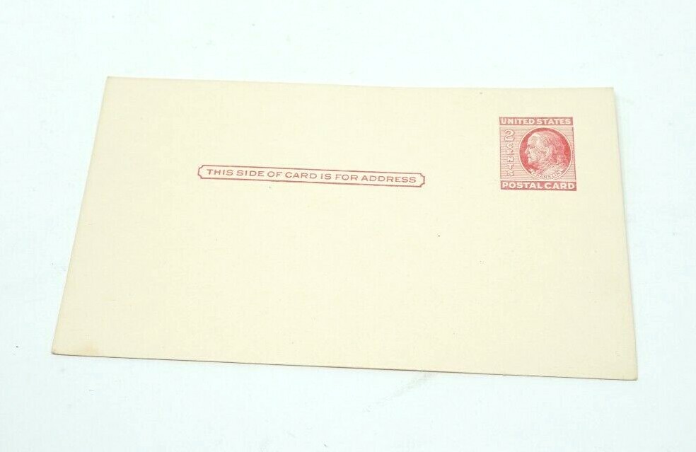 lot of 5 – 2 Cent Red Franklin Stamp Postcard