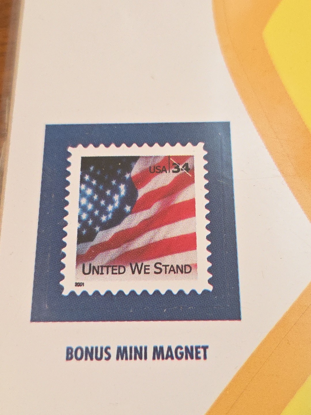Car Magnet Support Our Troops Rare Find With Postage Stamp Magnet