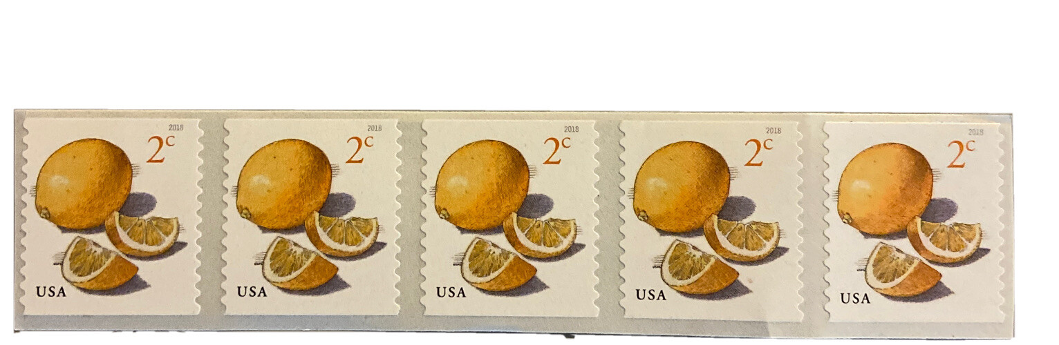 US Postage 2 Cent Lemon Design Stamp