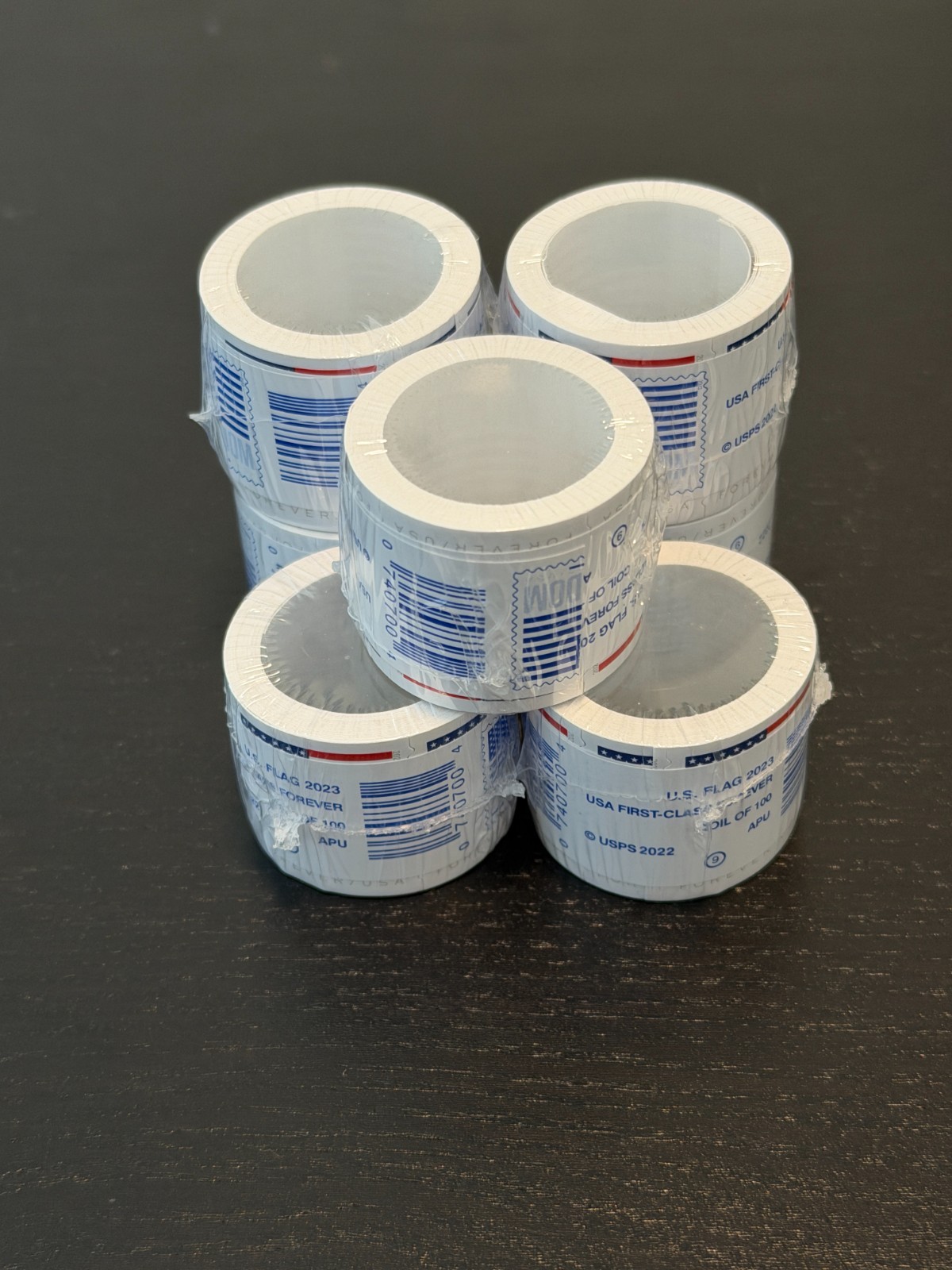 Rolls Of 100 2023/2024 U.S. Flag First Class US Postage Stamps