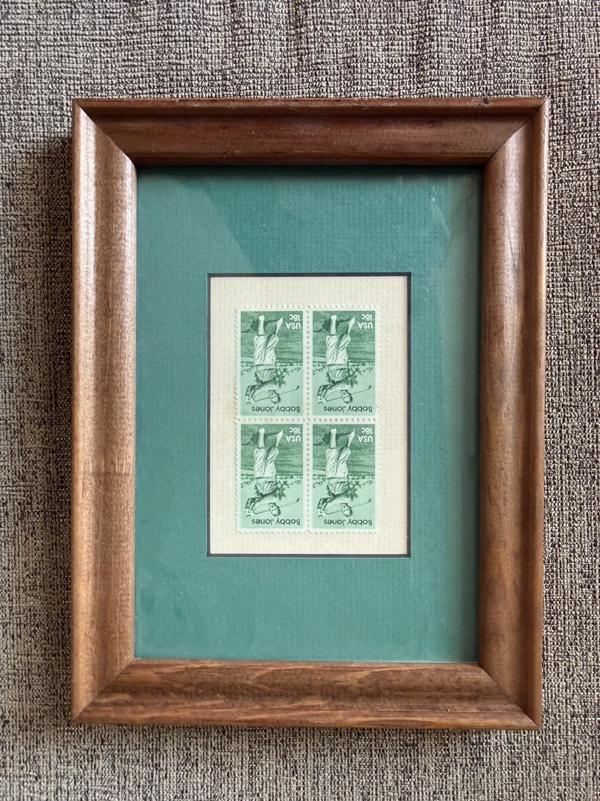 Bobby Jones USA 18c Green Postage Stamps Block of 4 Mint Never Hinged MNH