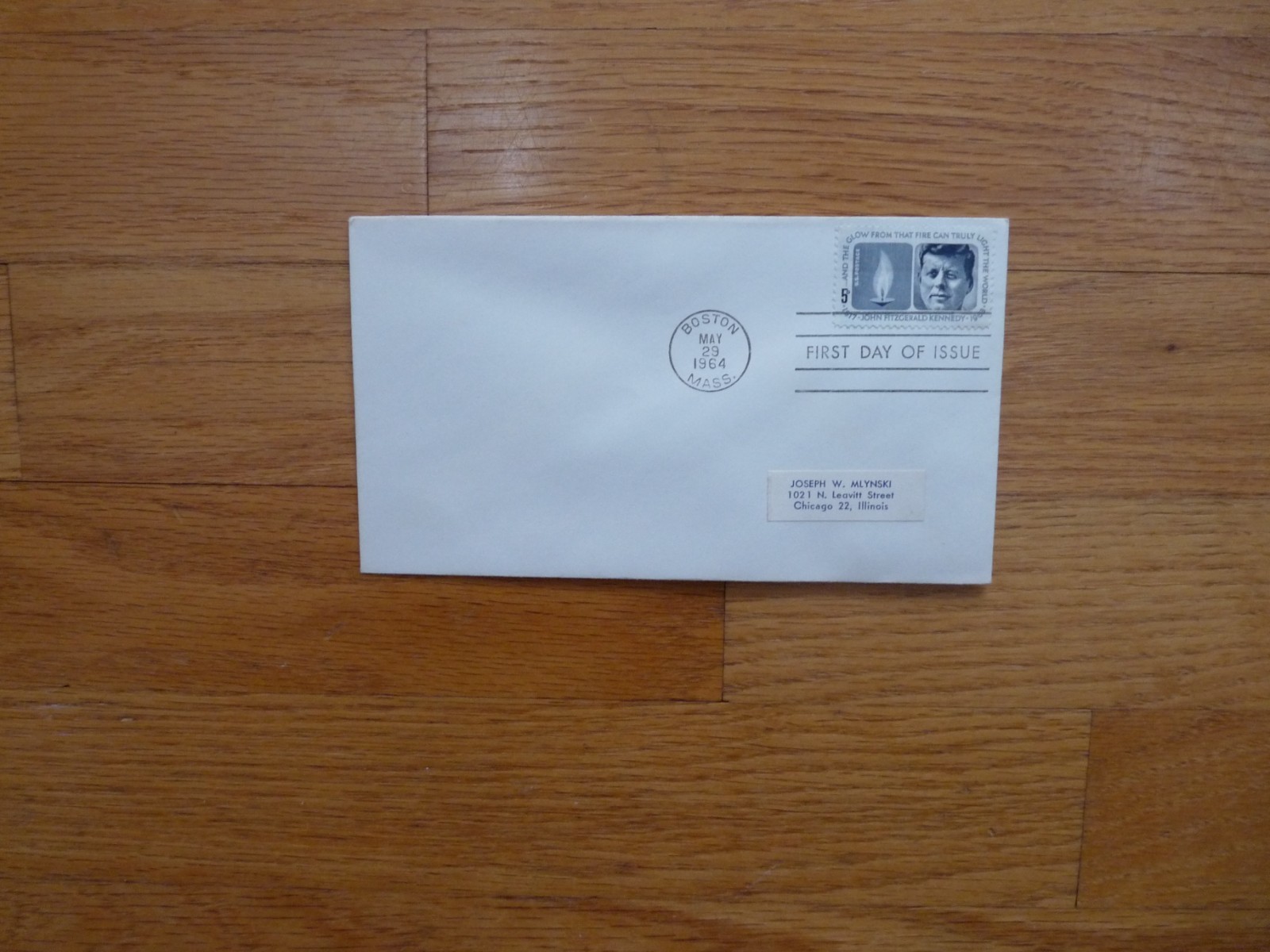 1964 5c Kennedy Memorial First Day of Issue-Lot of 5 envelopes