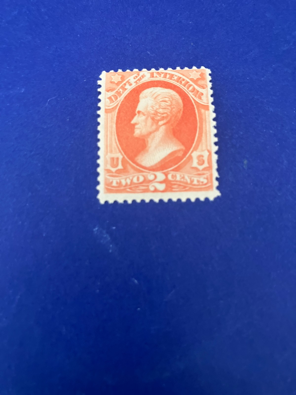 US#: O16 Department of Interior 2¢ 1873 stamp MNH