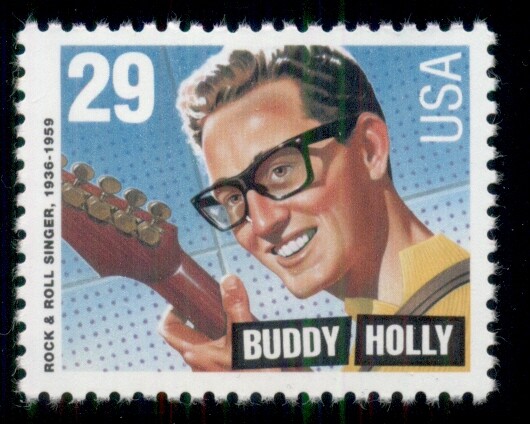 #2729/36, 29¢ BUDDY HOLLY, LOT OF 110 MINT STAMPS, SPICE UP YOUR MAILINGS!