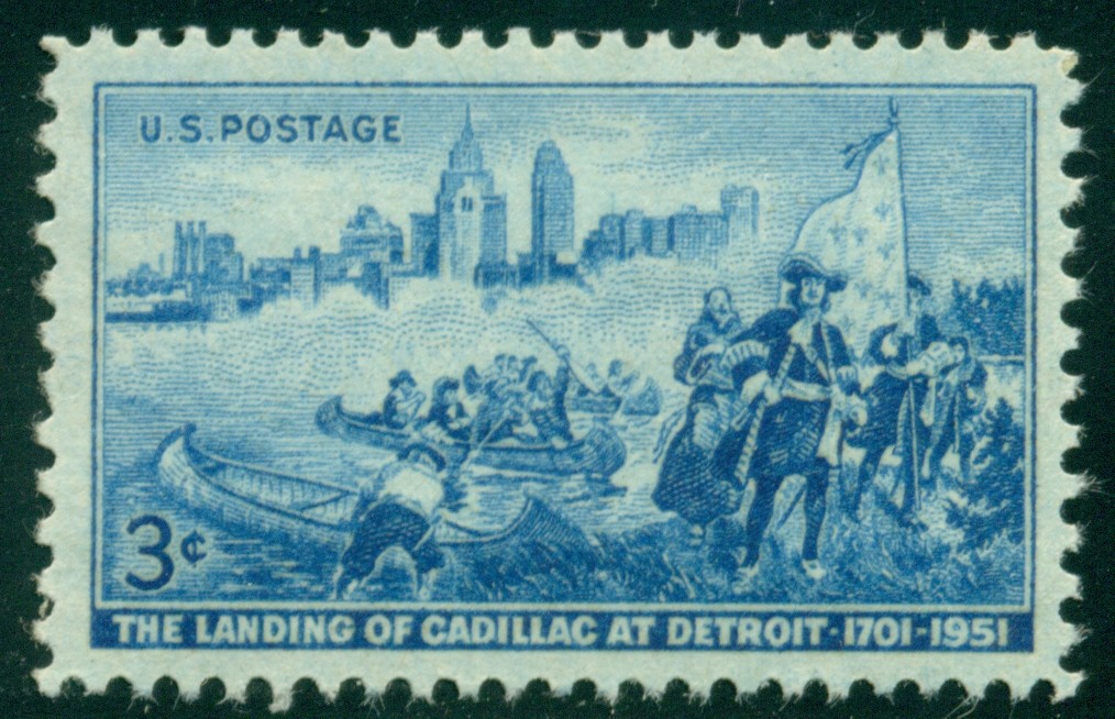 #1000 3¢ CADILLAC LAND. DETROIT STAMPS LOT OF 400 MINT – SPICE UP YOUR MAILINGS