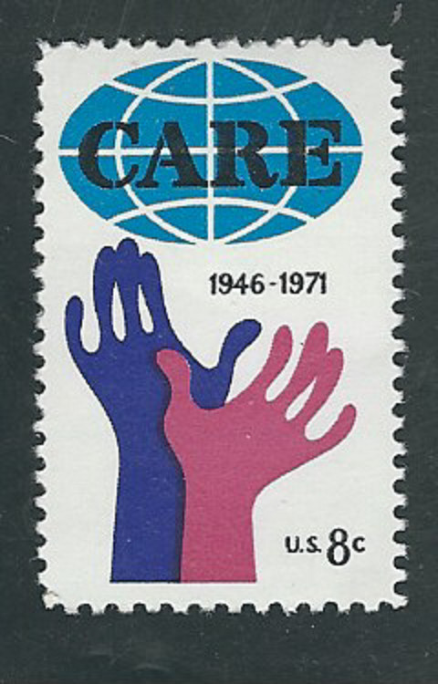 Scott #1439… 8 Cent…CARE..4 Stamps