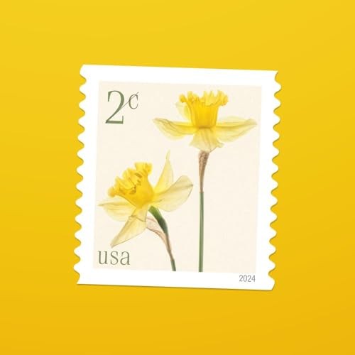 Daffodils 2024 2-Cent (Sheet of 20) Denominated Mail-Use Additional 20 Stamps