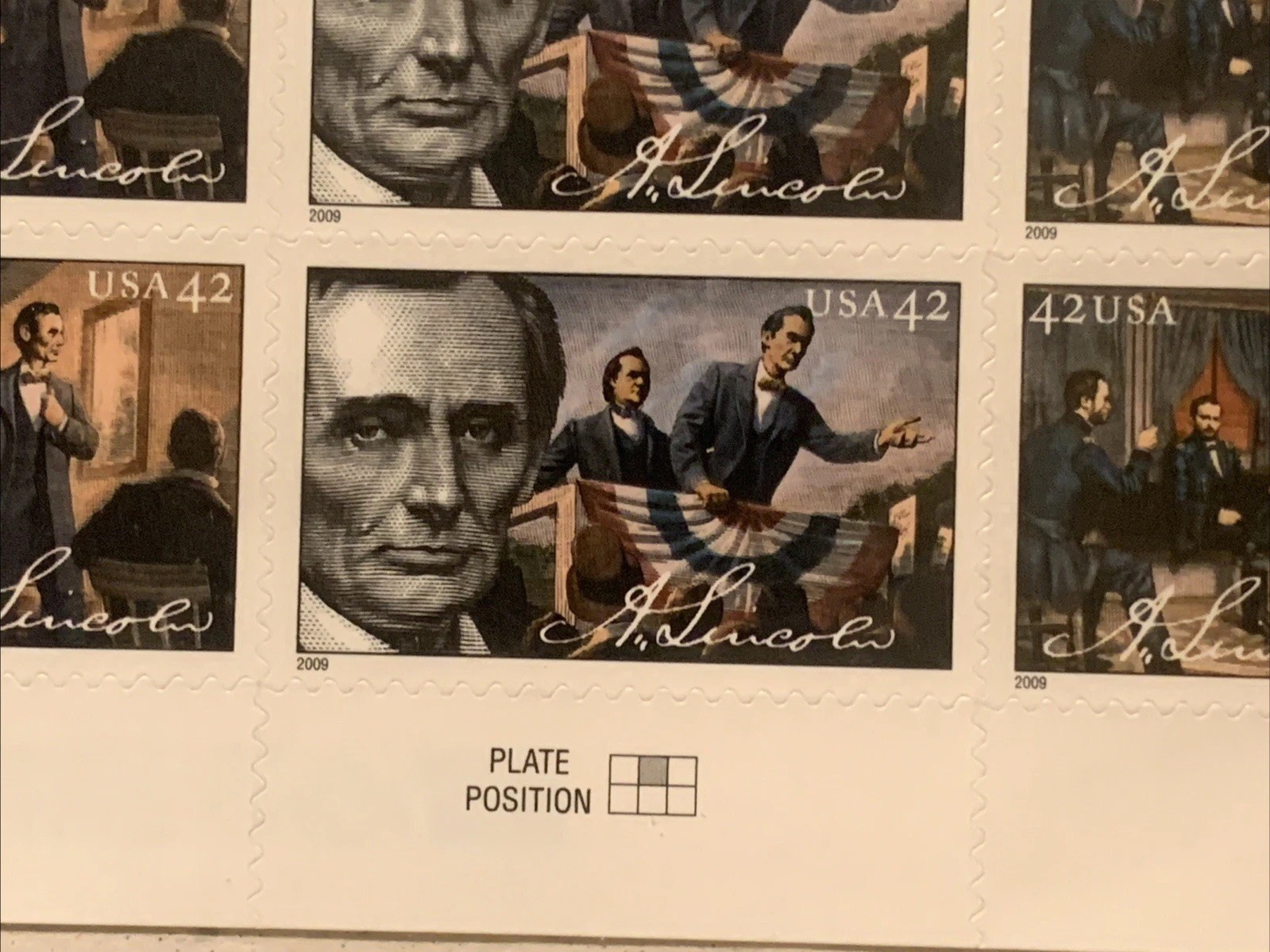 US 2009 SC 4380-4383 42c President Abraham Lincoln – Sheet of 20 – MNH SEALED