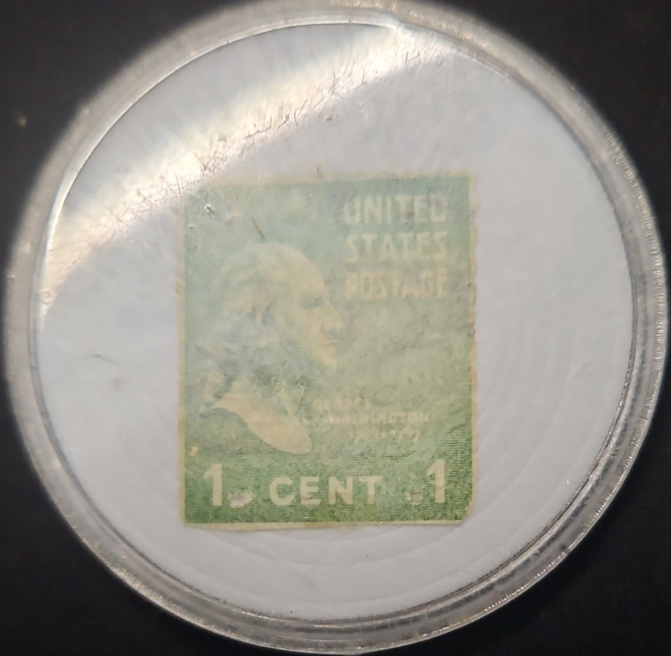 United States 1 Cent Green Postage Stamp Single Used – Historical Figures