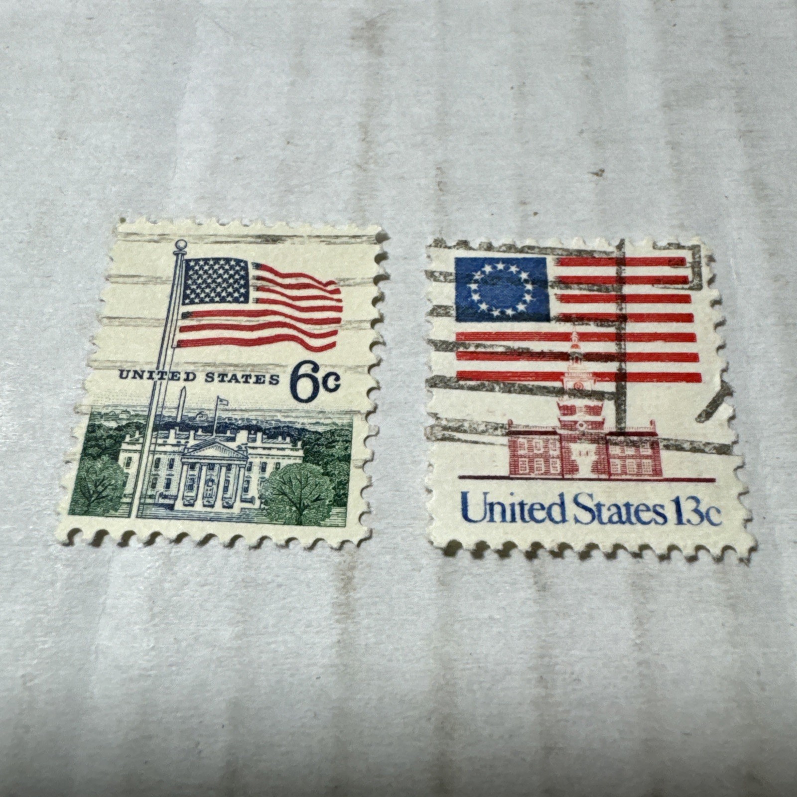 stamp United States 6 cent And 13 Cent