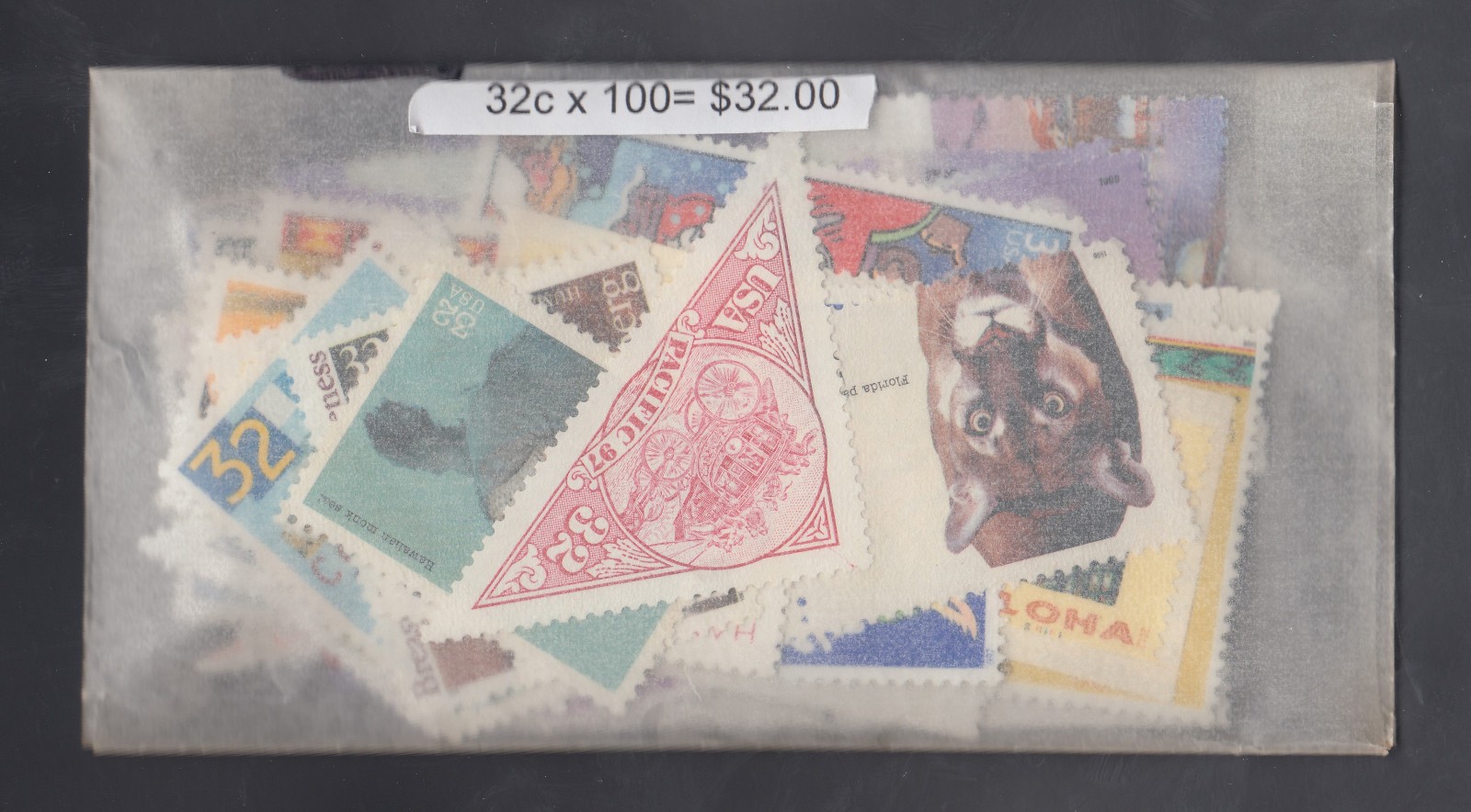 US Discount Bulk Postage – $320 Worth of 32 Cent Stamps, 1000 Stamps Below Face!