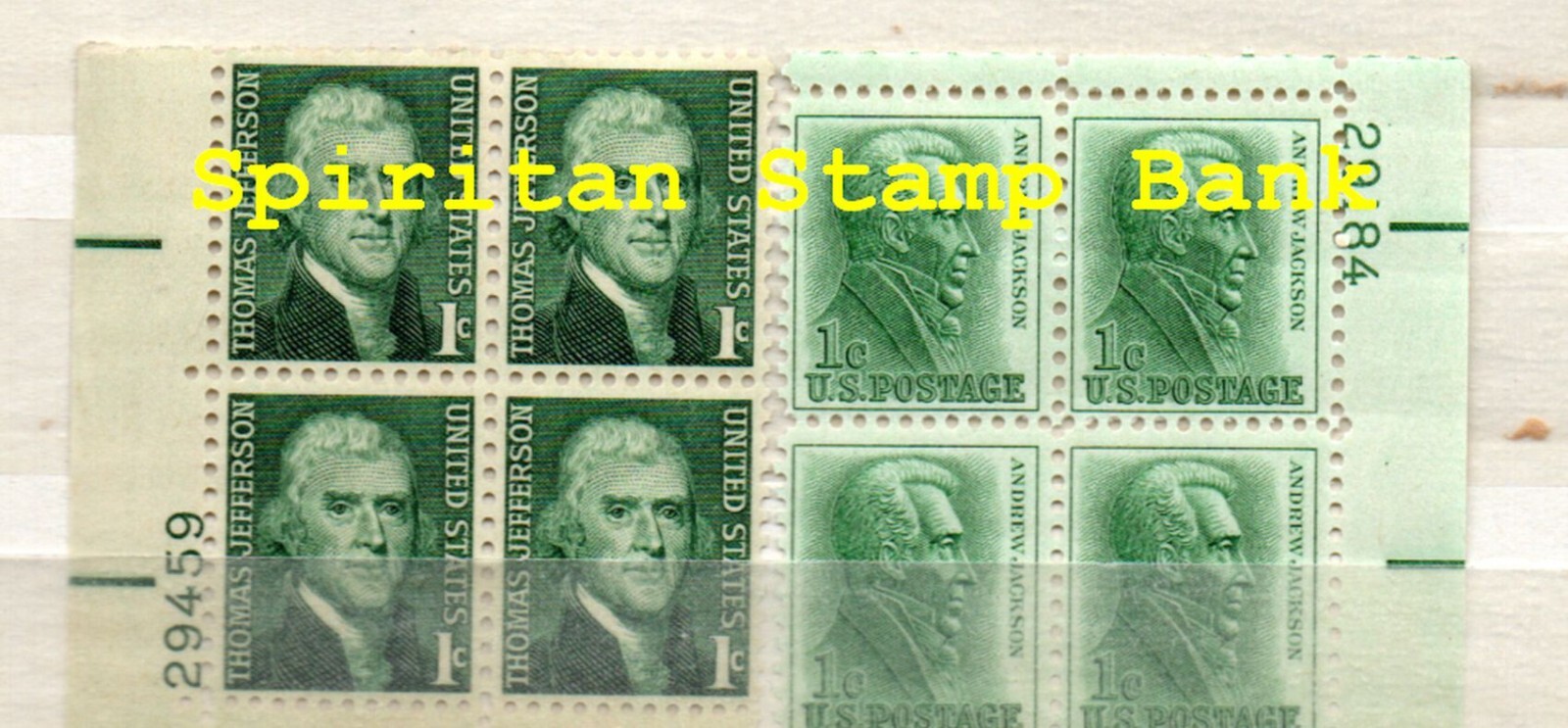 President Plate Blocks: 2 Mint US USA Postage sTamps (11-197)