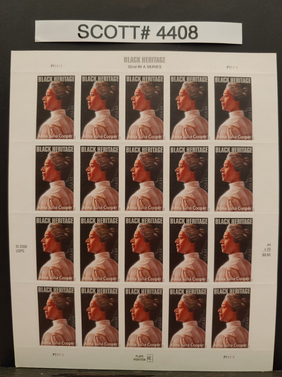 Scott # 4408 Black Heritage Anna Julia Cooper – USPS Postage Stamps