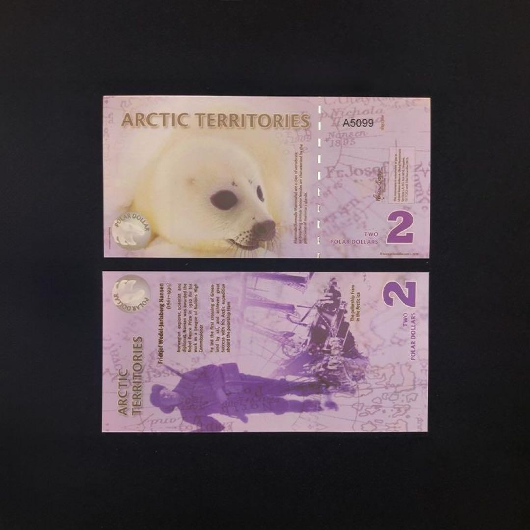 Arctic, Antarctic, commemorative banknotes, set of 14, unused, foreign