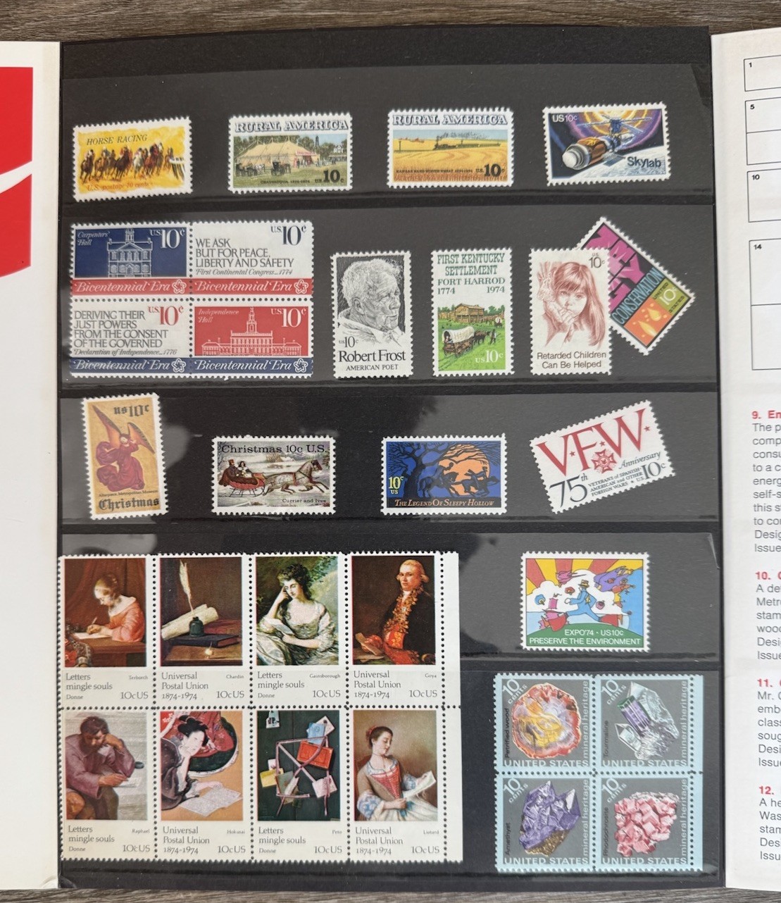 Mixed Lot Of Unused 1970’s U.S. Post Office Postage Stamps Aprox $80 Face Value￼