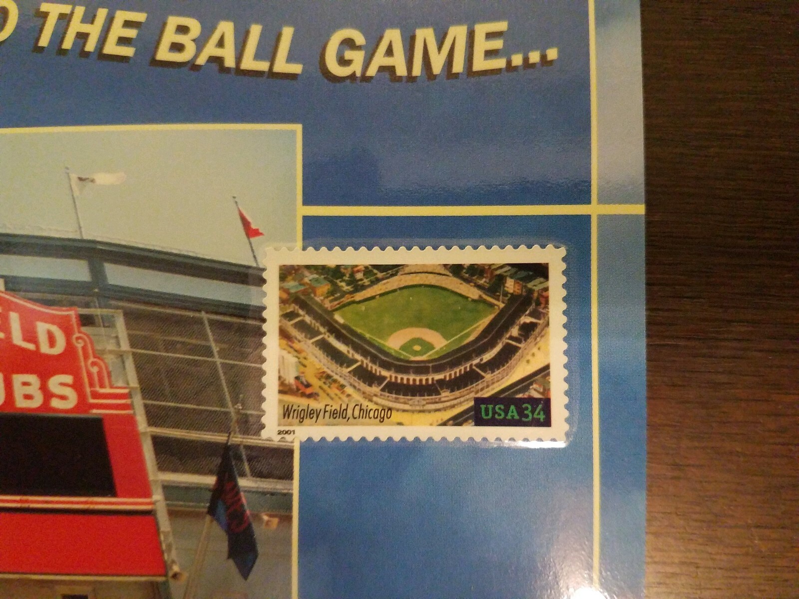 Wrigley Field 34 Cent USPS Stamp – Chicago Cubs/Wrigley Field Giveaway 4/20/02