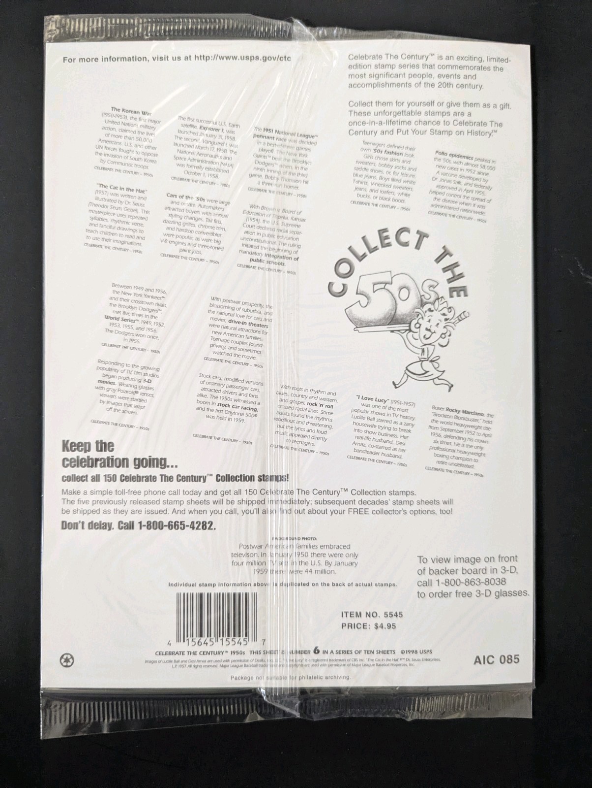 New Unopened CELEBRATE THE CENTURY 1900-1990 Complete 10 Sheet Set US Stamps USA