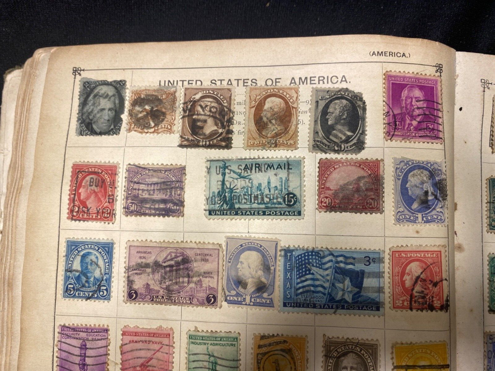 73 US Stamps Air Mail UN 1892 1863 Black Jack Iwo Jima Victory 13th Amendment